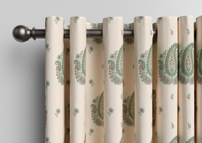 Petal & Block Boothi, Neem - Made to Measure Curtains - Image 12